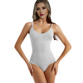 Sleeveless Tummy Control Jumpsuit for Plus Size Women Adjustable Straps Bodysuit Shapewear Knitted Compression Shaping Shapewear