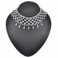 Mesh Fringed Full Diamond Necklace Personality Versatile Model Catwalk Sexy Necklace