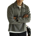 Autumn Woven Zipper-Up Double Face Fabric for Menswear Solid Style Brushed Fabric