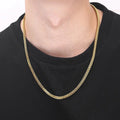 Fashion Wholesale Classic Jewelry Hiphop Stainless Steel 14K 18K Gold and Silver Franco Chain Necklace All Sizes for Men Women