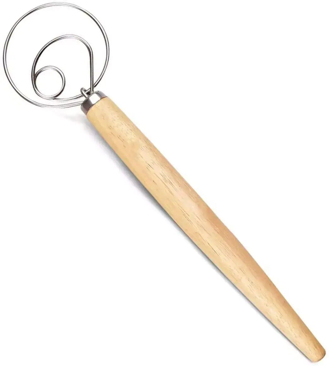 13.5 Inch Stainless Steel Danish Bread Dough Whisk Dutch Dough Whisks Bread Whisk