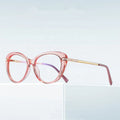Jiuling Eyewear China Manufacturer Tr90 Colorful Frame Spectacles Metal Legs Glasses Cat Eye Anti Blue Light Eyeglasses Frames