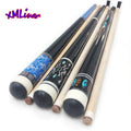 Xmlivet Economic Radial Maple Wooden Billiards Pool Cue Sticks 11.75mm/12mm/12.75mm 1/2 Split Very Straight Decal Cues