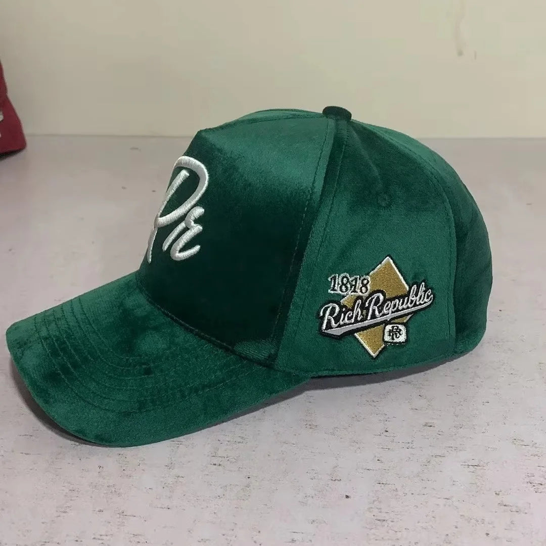 Main Products 5 Panel a Frame Hat 100% Cotton Promotional Baseball Cap5 Panel Velvet Snapback Hat