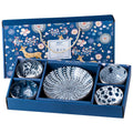 Promotional Items Japanese Style Handmade Dinnerware Set Rice Noodle Ramen Bowls Gift Set Blue and White Ceramic Bowl Set MegaBDM