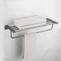 KEGAO Stainless Steel Modern Towel Rack 60cm Wall-Mounted for Bathroom Use Gun Grey