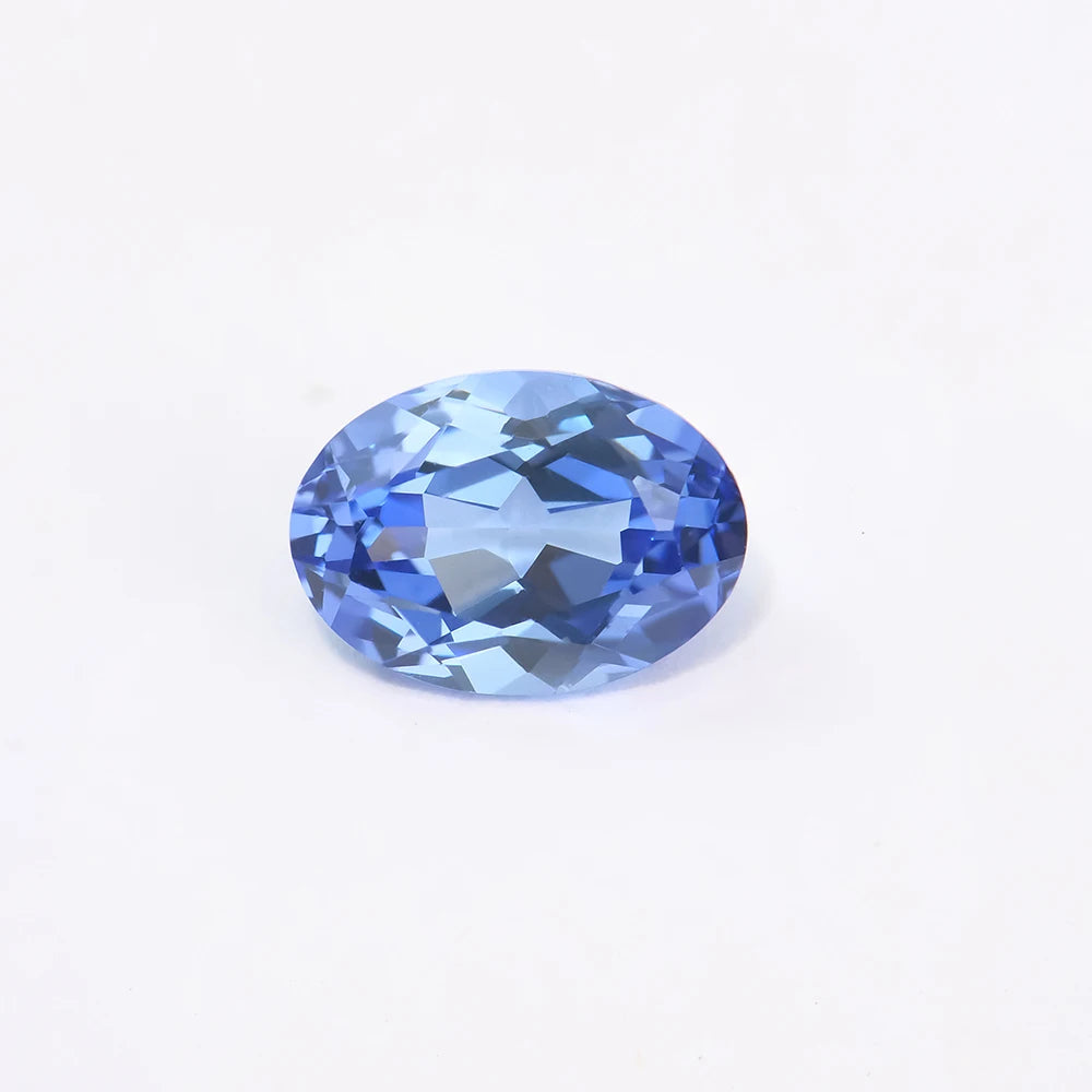 Oval Shape Lab Grown Blue Sapphire Gemstones Hydrothermal Lab Aquamarine/Sapphire/Cobalt Blue Spinel Jewelry Making