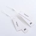 Custom Matte Surface Paper Hangtags Luxury Clothes Labels Garment Price Tags for Clothing Hang Tags With String Rope