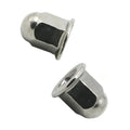 OEM Chrome Plated Flange Dome Nut Covers Stainless Steel Push-on Lug Nut Caps for Trucks & Motorcycles