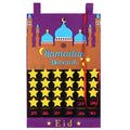 Advent Calendar Ramadan Decorations Ramadan Eid Mubarak Hanging Felt Countdown Calendar for Kids Eid Gifts Ramadan Decorations