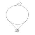 Bohemian Hypoallergenic Stainless Steel 14K Gold Plated Star Pendant Double Layered Boho Pearl Shell Necklace for Women