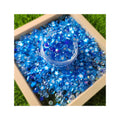 Blue Polymer Clay Confetti Mixed Fishbowl Beads Diamonds Clay Star Slice Sprinkles for Nail Art Phone Case Holiday Party Decor