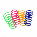 Wholesale Durable Plastic Interactive Cat Spring Toys Colorful Indoor Cat Toy with Spiral Spring for Exercise Pet Movement Play