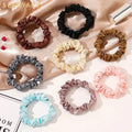 Factory Wholesale Cheap Mini Satin Hair Accessories for Women Fashion Freshen Solid Color Satin Mini Scrunchies