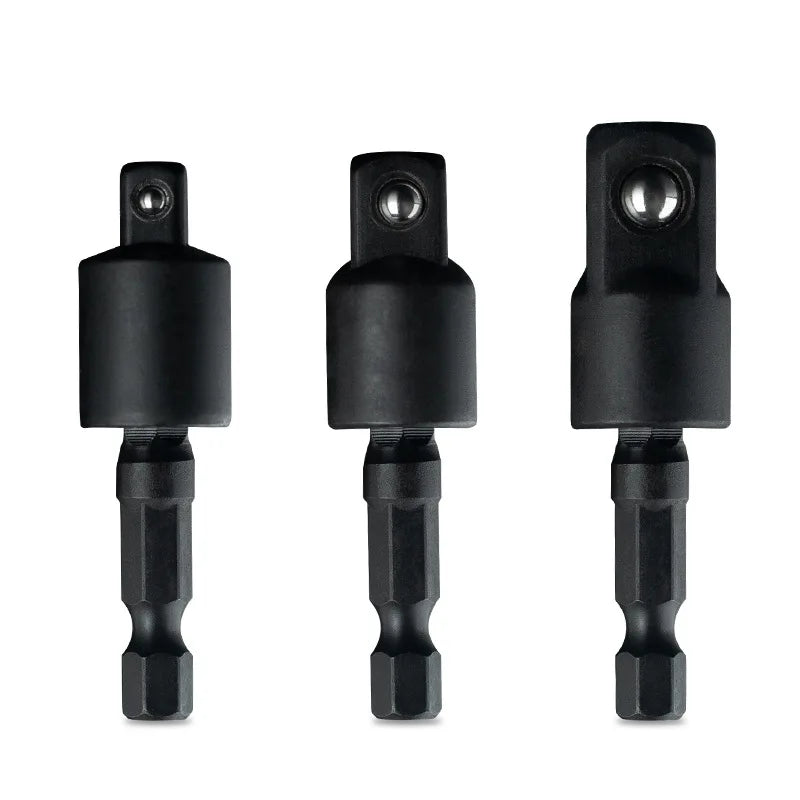 360° air Screwdriver Sleeve Connecting Section 1/2 Electric Hexagonal Handle square Head Socket Rotary Adapter Connect Rod Tool