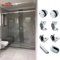 Frameless Sliding Glass Door Hanging Wheel System Hardware Accessories for 8-12mm Tempered Glass