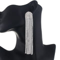BOXUAN Women's Fashion Chandelier Earrings Oversized Fringe Shining Stage Exaggerated Tassel Market Claw-chain Earrings