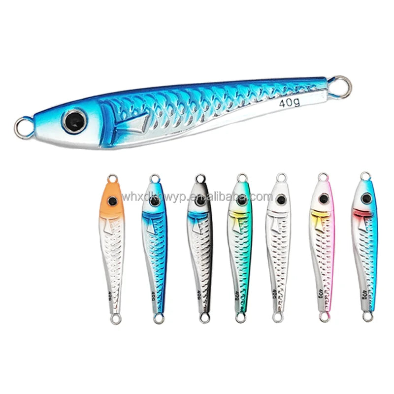 MISTER JIGGING 7g 15g 25g 3d Eyes Hard Casting Fishing Lures Metal Lure Jig Slow Jig Lures