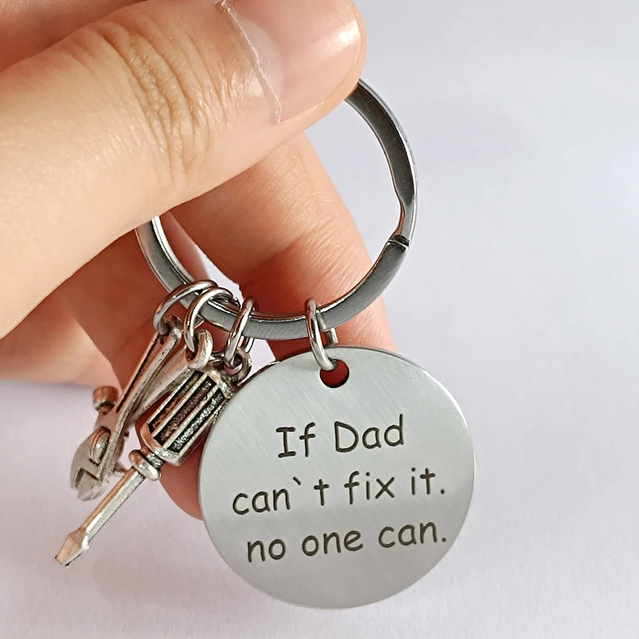 New House Memorial Father Key Chain Keyring Our First Home Customized Father's Day Gift Keychain Keying