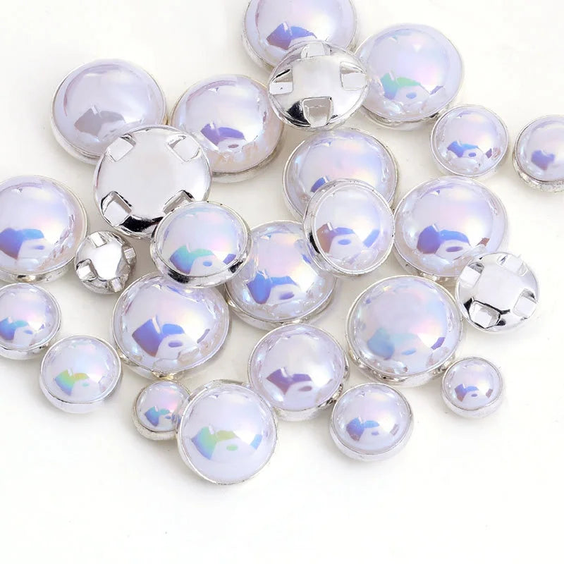 Factory  Wholesale Cross Claw Sewing Beaded ABS Pearl for Jewelry Making