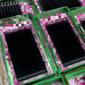 Soft Fluffy CC D Curl Volume Eyelash Extension Trays Dark Matte Black Individual Mink Cashmere Eyelash Extensions Private Label