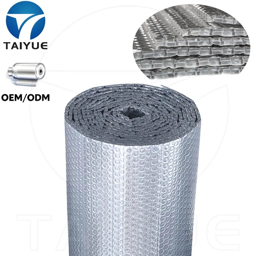 Customized Reflective Aluminum Foil Double Bubble Thermal Insulation Roll Radiant Barrier Building Material on Roof Wall Floor