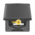 Exterior RV Accessories Gas Socket with IP44 Protection Push-Locking Type Black for RV Caravan & Camper
