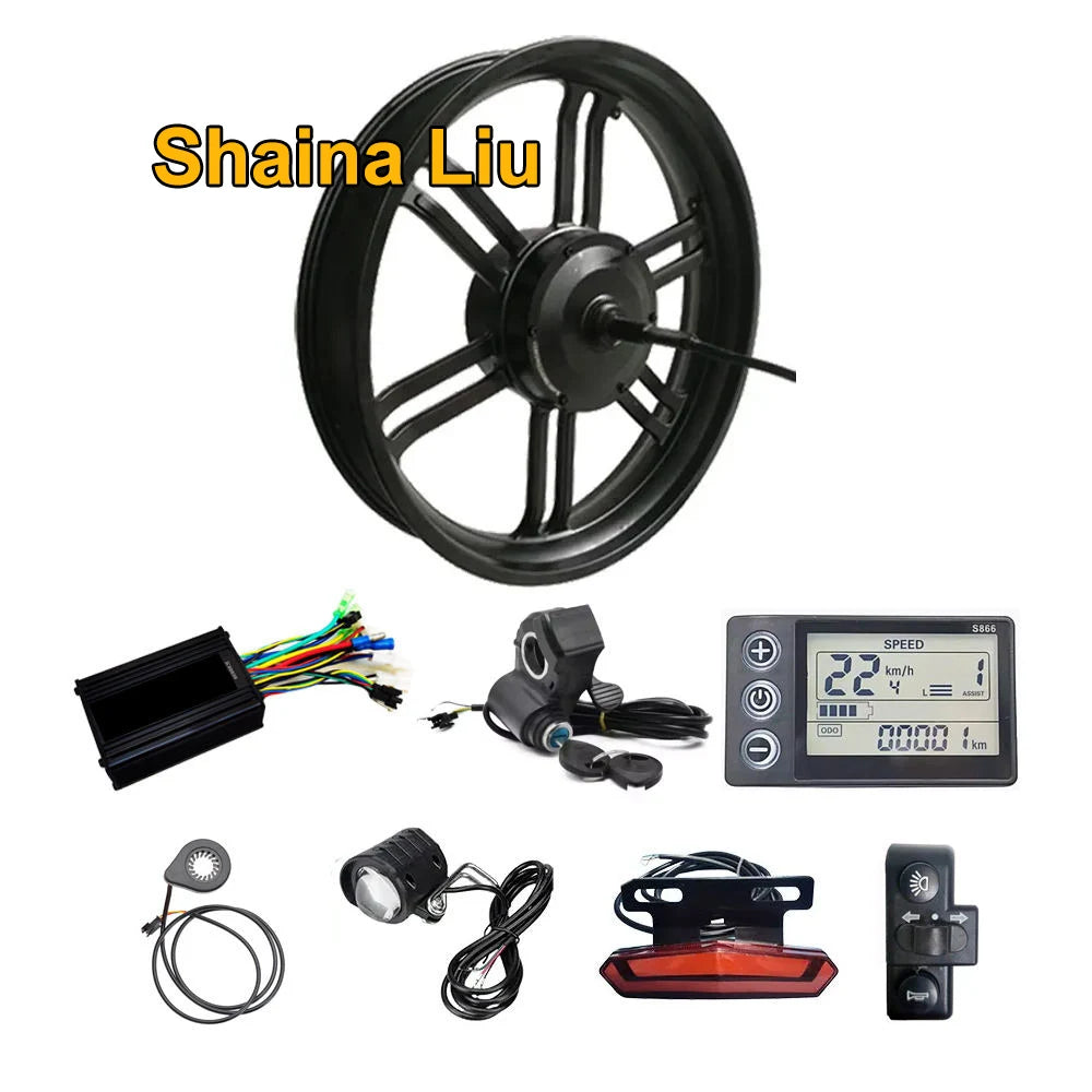 48V 52V 750W 1000W 20x4.0 Inch 20 Fat Tire Rear Hub Geared Motor Ebike Electric Bicycle Snowbike Conversion Kit