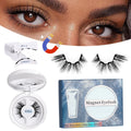 Private Label Natural False Magnetic Eyelashes With Applicator No Eyeliner No Glue Natural Long Magnetic Lashes Wholesale