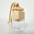 8ml Car Fragrance Glass Bottle with Cotton Rope Hang Cross-Bar Design and Plastic Stopper