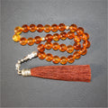 Resin Amber Arab Tasbih Tesbih Islamic 33 Prayer Beads Muslim Islam Subha Sebha Worry Beads Allah Mohammed Ramadan Rosary