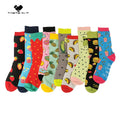 Newest Cute Animal Fruit Food Funny Patterned Socks Custom Funny Cotton Socks Unisex Colorful Crew Socks