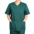Light Weight Comfortable Breathable Moisture Wicking Short Sleeves Polyester Cotton Blend Hospital Uniform Nursing Scrubs