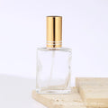 Refillable Mini Perfume Bottle Empty Glass Perfume Atomizer Bottle Fragrance Bottles with Gold Lid