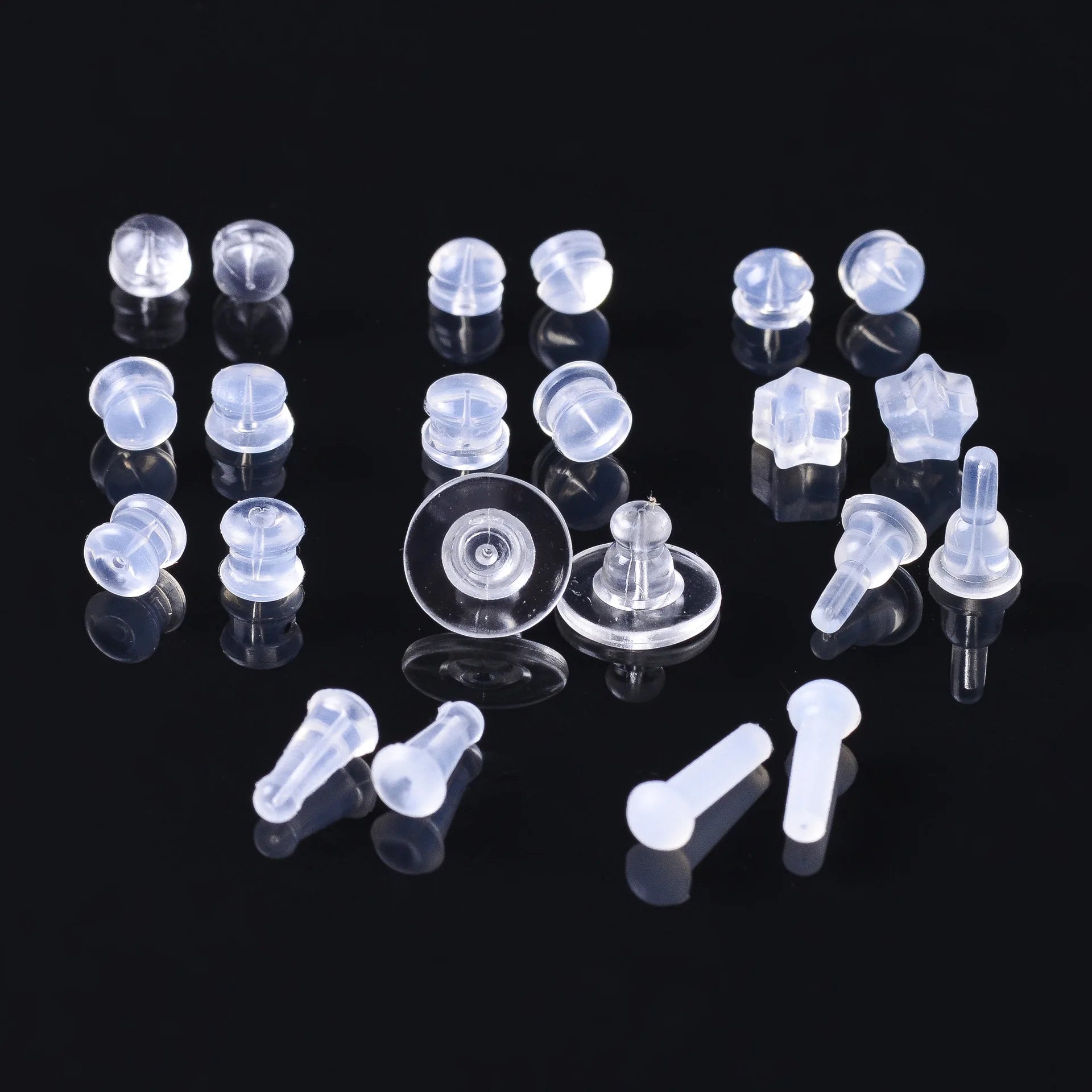 Fashion Earring Back Hamburg Shaped Silicone Cushion Pads for Clip on Earrings Fine Jewelry Findings DIY Accessories