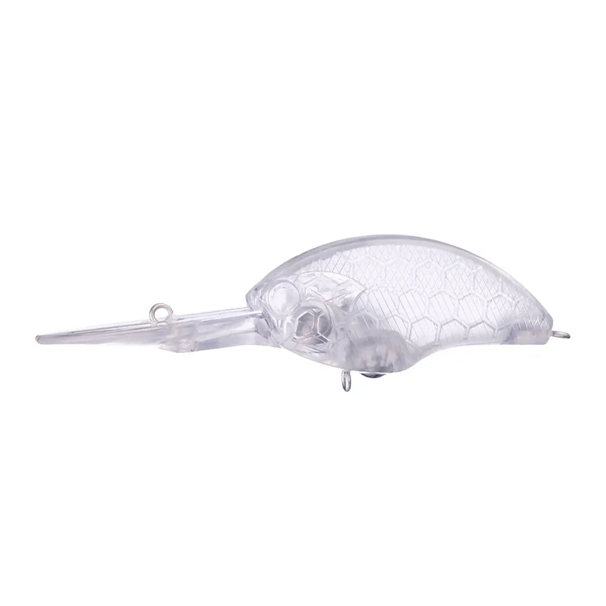 Wholesale CB043-0 9cm 10g Artificial Hard Bait Unpainted Blank Crankbait Fishing Lures with Long Tongue Board