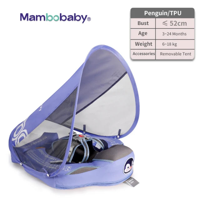 Mambobaby Not Inflatable Big Swim Ring Penguin Baby Infant Swimming Float Ring for Pool Party Toys for Your Kids