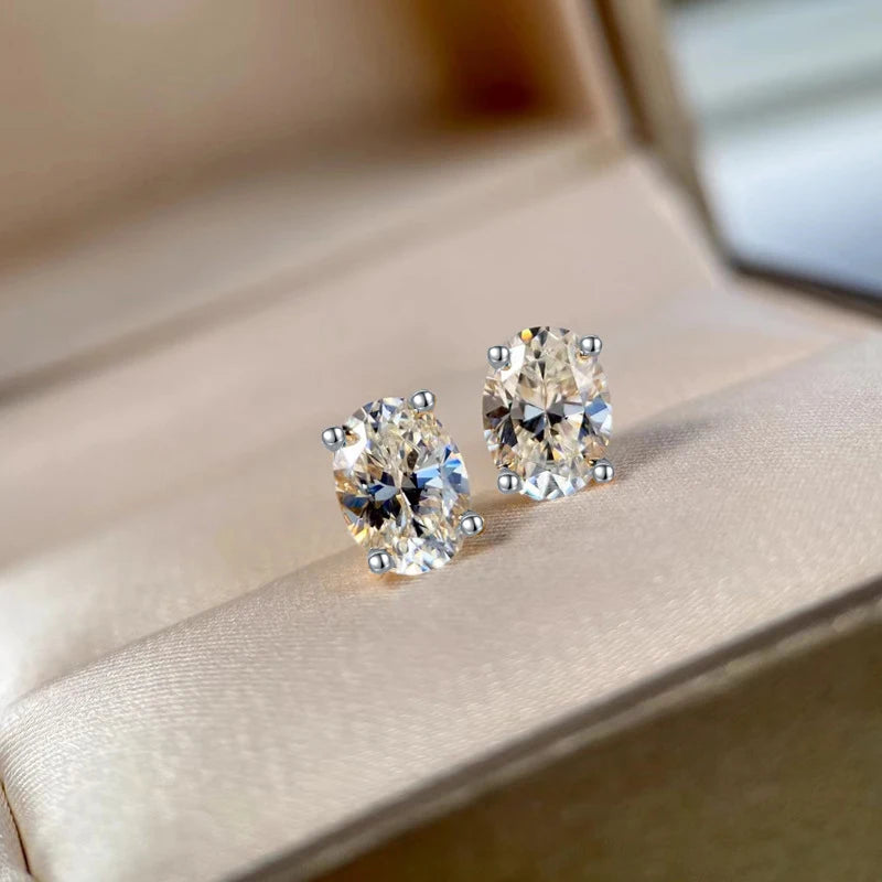 RINNTIN APE58 Platinum or Gold Plated 925 Sterling Silver Fancy Shape Stud Earrings for Women