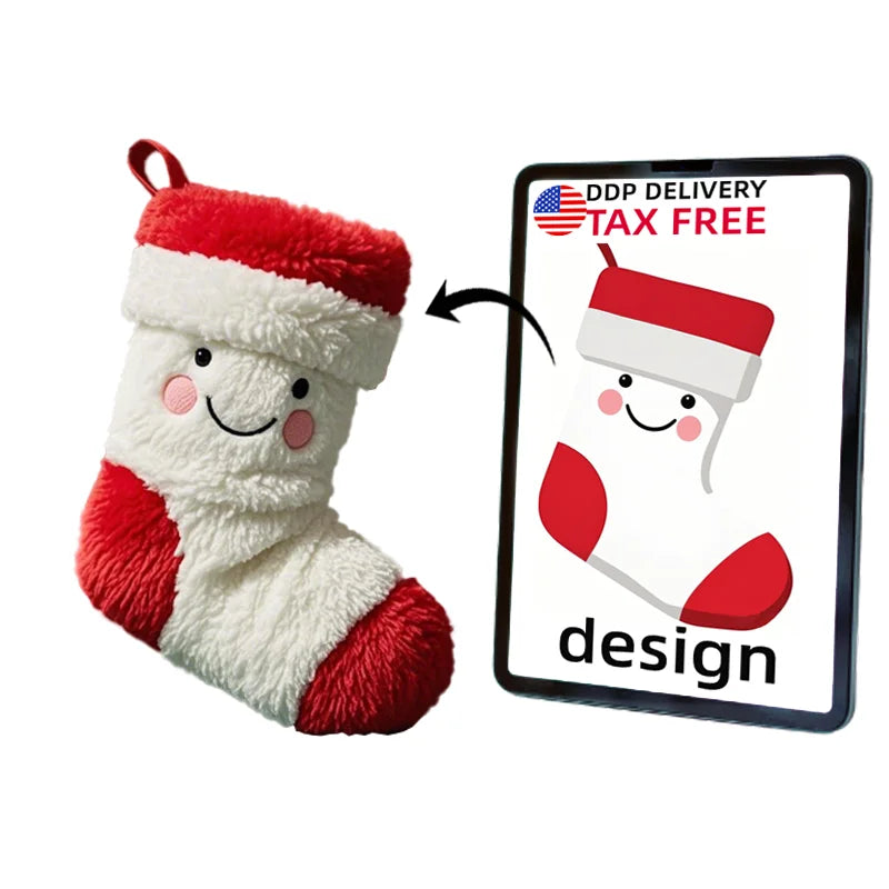 Explosive Models Customized Plush Christmas Stocking Christmas Plush Toys Pendant Plush Custom