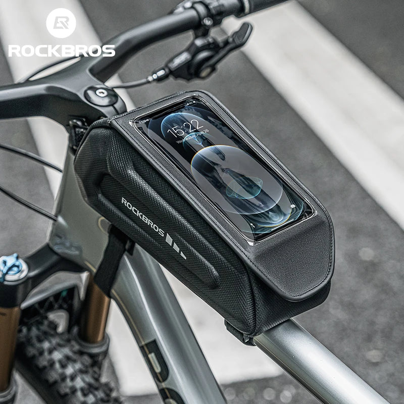 For New Design Touch Screen Waterproof Reflective Black/Camouflage Portable Cycling Frame Front Handlebar Top Tube Bag