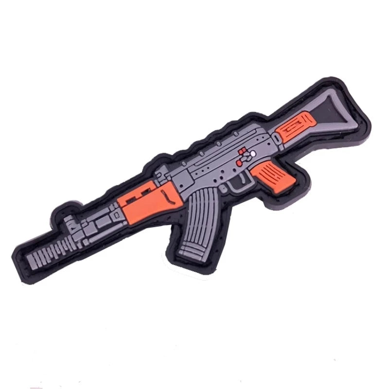 Outdoor Backpack Shaped Rubber Multi-function Tool Bag PVC Rubber Patch Clothes Bag Backpack Jacket Badges