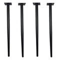 WEKIS Metal Furniture Table Legs Conical Black Sofa Wardrobe Cabinet Furniture Leg Coffee Bar Chair Leg Feet