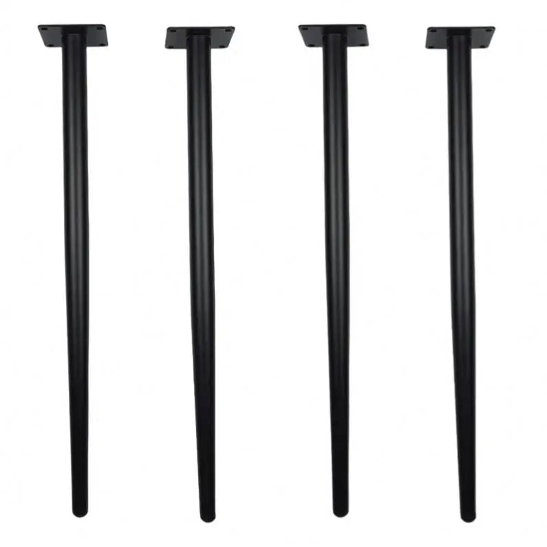 WEKIS Metal Furniture Table Legs Conical Black Sofa Wardrobe Cabinet Furniture Leg Coffee Bar Chair Leg Feet