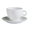 Home Cafe 80cc Italy Ceramic ESPRESSO SHOT Mug Saucer Set Customizable Logo Black Coffee Cup Home Coffee Shop Circle Handle Drop