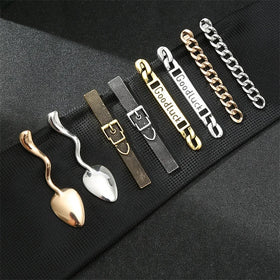 Personality Fashion Men's Copper Tie Clip Trendy Wedding & Anniversary Accessories Street Photography Gift