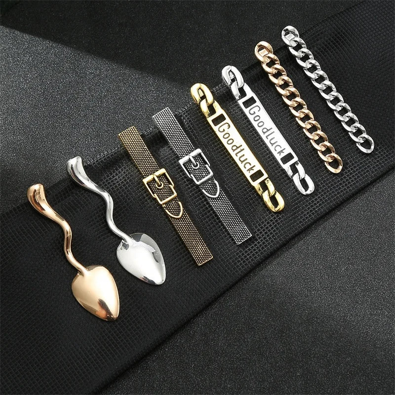 Personality Fashion Men's Copper Tie Clip Trendy Wedding & Anniversary Accessories Street Photography Gift