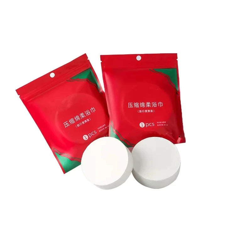 Convenient Travel Companion Disposable Compressed Towels for Bath and Face