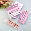 Wholesale Fluffy DIY Lash Extension Kit D Curl Natural Cluster Lashes with Private Label Pre Cut DIY Lashes Kit Eyelash Clusters