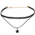 AA016537 Women Choker Necklace Gothic Necklace Lace Punk Choker Necklace