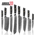 8pcs Best Seller Kitchen Knife Set 67layers VG10 Damascus Steel Knife Set Chef Knife Set with G10 Handle